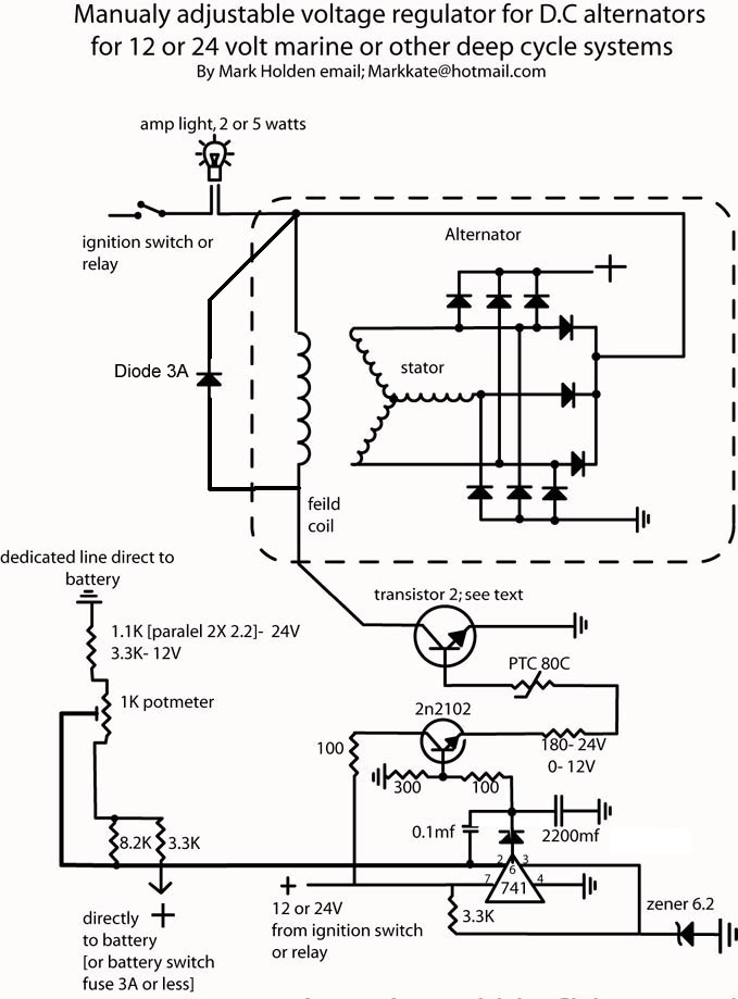 External Manual Regulator Cruisers, Voltage Regulator Wiring Diagram Manual