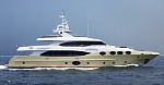 Majesty 125 
125	  	feet long 
10	  	guests and 7 crew 
2,000	  	nautical miles 
23	  	knots