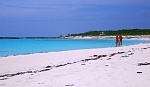 Beachcombing on Conception Island