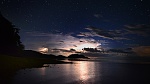 Nature's fireworks.  An electrical storm lights up the sky over Danjugan Island (marine sanctuary).
