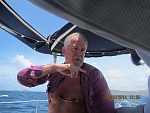 Leaving Grenada behind on way to Carricou. Spent first night there and then a big push next day to Bequia.