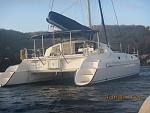 Athena 38 by Fountaine Pajot 'Ann Mary'. Four double berths, 2 heads, 3 showers.