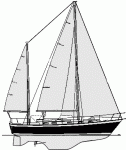 Pearson 424 Full Hull Drawing