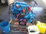 Engine after running on pallet.....  seems good to go after injectors, pump, etc. worked