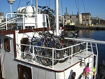 bycycles are welcome on the board of yacht Palsa