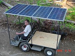 Testing a prototype solar electric vehicle designed for off road use