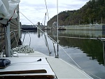 Waiting to enter the Canelton IN. lock.