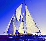Schooner Mayan. 
 
Owned by Somebody Really Famous. I can't claim to be crew, but I did get to sail her!
