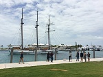 170-foot, three-masted topsail schooner "Mystic". I crewed her from the American Virgin Islands, to the BVIs, Puerto Rico, Key West, Tampa, Eluthera,...