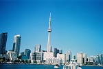 Toronto skyline from boat