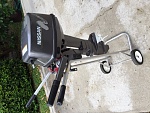Nissan 8HP 2 Stroke Outboard with Stand 
Less than 20 hours