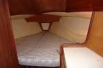 V-Berth....lots of room once your in.......