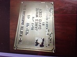 Metal plaque