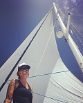 She loves downwind sailing.