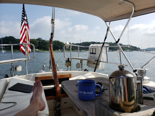 Morning Coffee on Blue Dragon