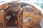 Gryphon Cockpit companionway looking in