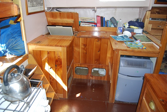 Port-side of galley