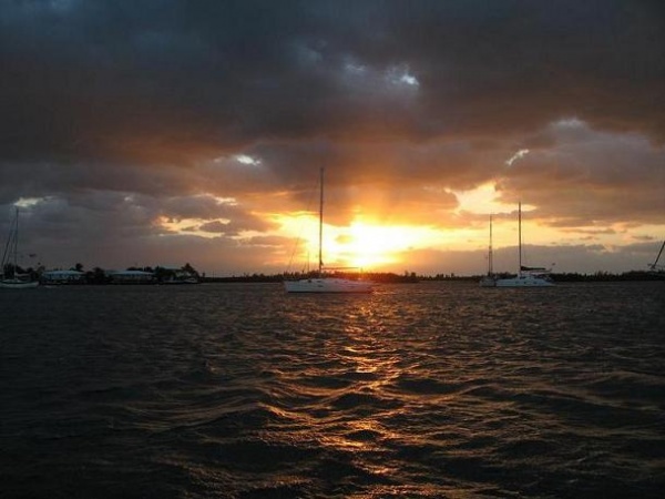 Sunrise at Anchor Green Turtle Cay