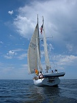 Sail day transom shot
