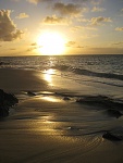 Sunset. Anguilla, Leeward Islands.