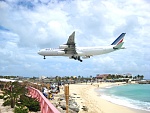 St. Maarten Airport... Feels like they're landing on your head.