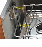 Gimbal positions, different for a gas or electric hob because there isn't 14kg of oven hanging below to balance the hob.