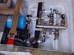 Fresh water system with tank manifolds