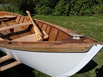 a 'Good Little Skiff' from Culler's book, except in marine plywood.  Nice little boat