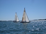 Averisera racing Tupelo Honey on Boston Harbor, 2009 
 
The boats rate about the same but are very different.  TH has head room, pressure water,...