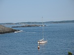 Seguin Island Maine 2009 
Mooring in the tiny harbor.  View from the lighthouse on the hill.