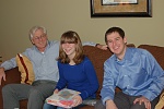 Me, my daughter, my son; Christmas 2009