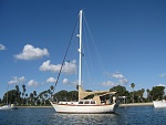 At anchor in Glorieta Bay