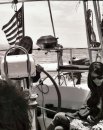 Beth at helm