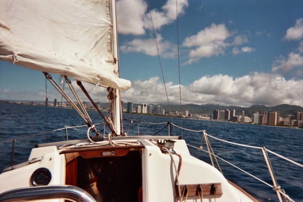 Waikiki off starboard bow