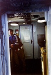 Me in the galley of the Patty D. I was much younger then.