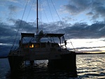 Evening at anchor!