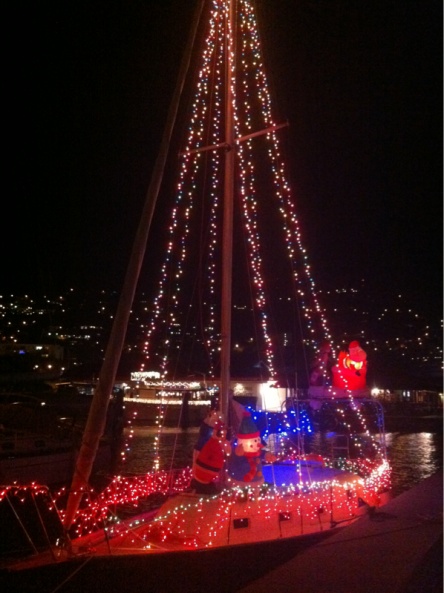 2011 lit for Christmas boat parade