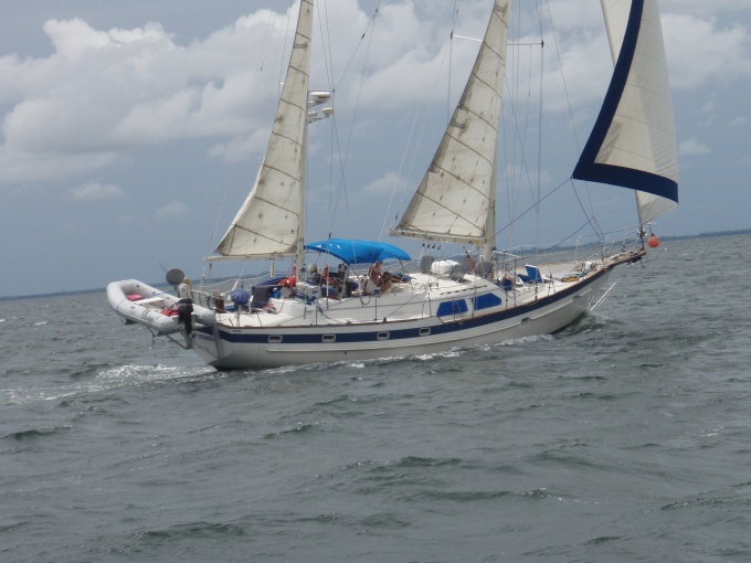 Under sail, early trip... Oldie but goodie...