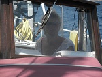 Amanda at the helm