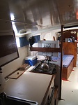 galley (portside) nav table and portside main cabin after refit