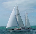 CoCoKnots Crossing the Sea of Abaco Bahamas