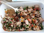 ceviche I made with fresh tuna caught off the stern