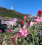 A view from the victorian kitchen garden at ford paek of the Sir John Barrow monument. Erected to celebrate a famous son of our home town of...