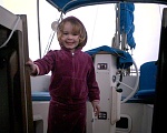 Elizabeth on boat